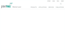 Tablet Screenshot of pantec-medicallaser.com